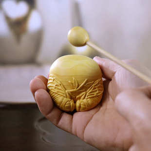 黄杨木雕木鱼木质随身携带中式手把件打击乐器佛系金蝉知了小摆件