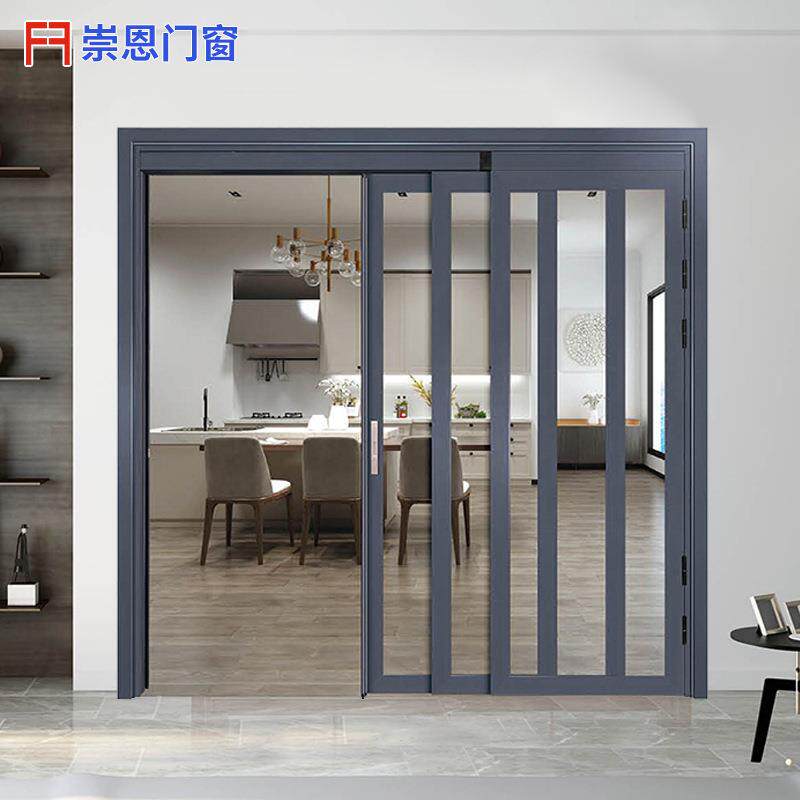 卫生间pd推拉门平开一体3c钢化玻璃门pt门折叠推拉门厨房客厅隔断