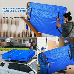 热卖 150克蓝色PE编织布床垫袋搬家袋收纳袋床罩防水承重强
