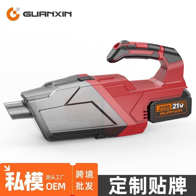 车载吸尘器跨境汽车数显智能小型便携无线电机手持除尘吹尘机