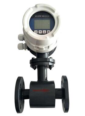 一体式衬四氟电磁流量计WXZJ-100YFLF10A0液体电磁流量计DN100