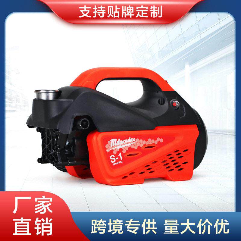 跨境搜压清洗机家用大功率洗车机刷车泵清洗神器便携式洗车泵