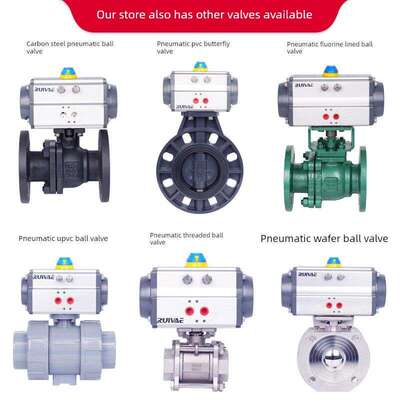 气动蝶阀D671X-16Q不锈钢对夹式四氟阀门DN50/65/80/100/125/150