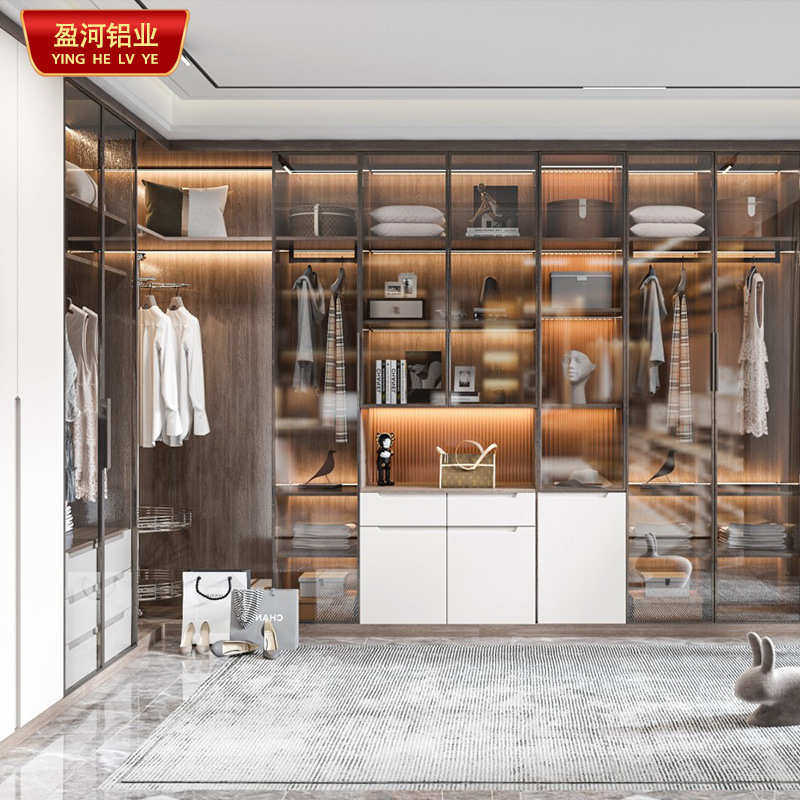 现代轻奢玻璃门组合带灯一体靠墙铝合金酒柜定制全铝家具源头工厂,住宅家具,酒柜,淘宝优惠券,粉丝福利购,淘宝优惠卷