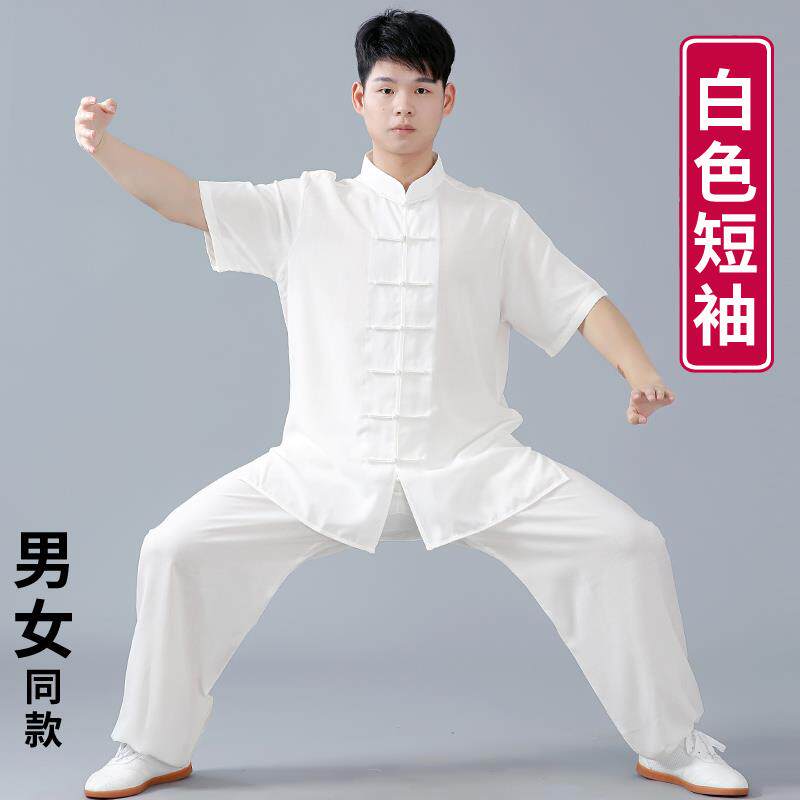 正品国风棉麻太极服男款2025新款女功款季五禽夏戏八锦段太极拳练图片