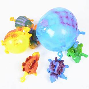 Animal Ball 3pcs Blowing Inflatable Dinosaur Toy Funny Vent