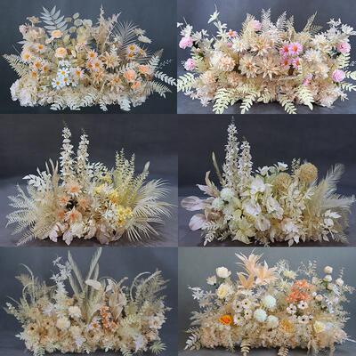 色花真IFN长路婚庆装饰引花条秋挂花布置花艺婚礼道具地排仿花香