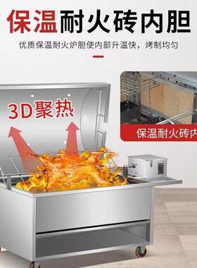 烤全羊进口电机烤羊排炉商用铁架子家用烤羊腿全自动其他中国大陆