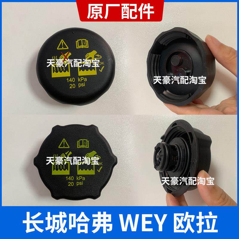 适配哈弗H3H5H4H6H7H9VV567初恋C50欧拉水箱副水壶盖防冻液加水盖