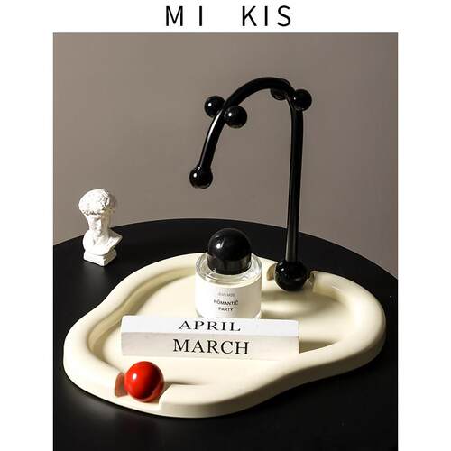 入户玄关钥匙收纳托盘摆件化妆台首饰收纳层架桌面整理架家居装饰