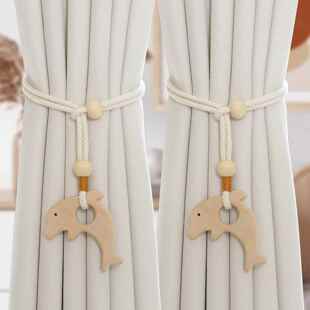窗帘扣绑带可调节简约白纱帘收纳捆绳创意客厅卧室点缀饰品K 379