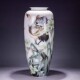天花板级高端花瓶中国陶瓷艺术大师彭玲亲绘瓷瓶轻奢中式 装 饰摆件