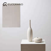 Best west 素烧陶瓷花瓶高级感摆件白色餐桌插花瓶现代简约花器