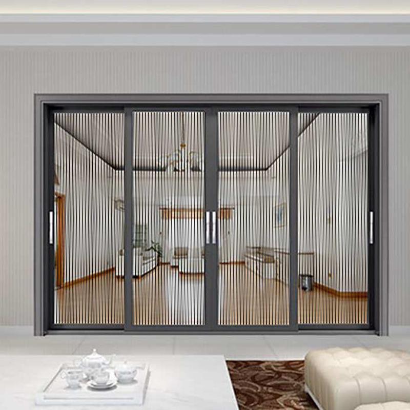 厂家批发短细条渐变玻璃膜隔断条纹办公室PET装饰膜