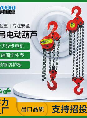 宇雕定制DHP环链葫芦5t10T20吨群吊爬架葫芦80V油焊接电动葫芦