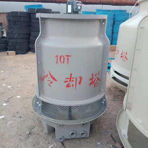 圆形散热凉水塔 小型圆形FRP冷却塔 货源充足型号齐全