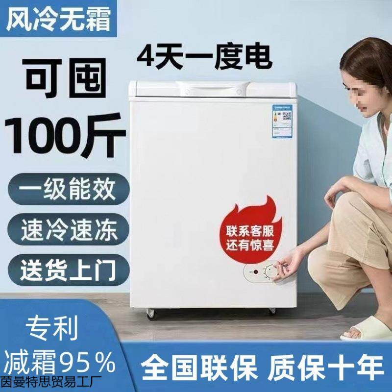 小冰柜家用全冷冻小型冷柜节能省电迷你速冻冷藏冷冻柜可包邮