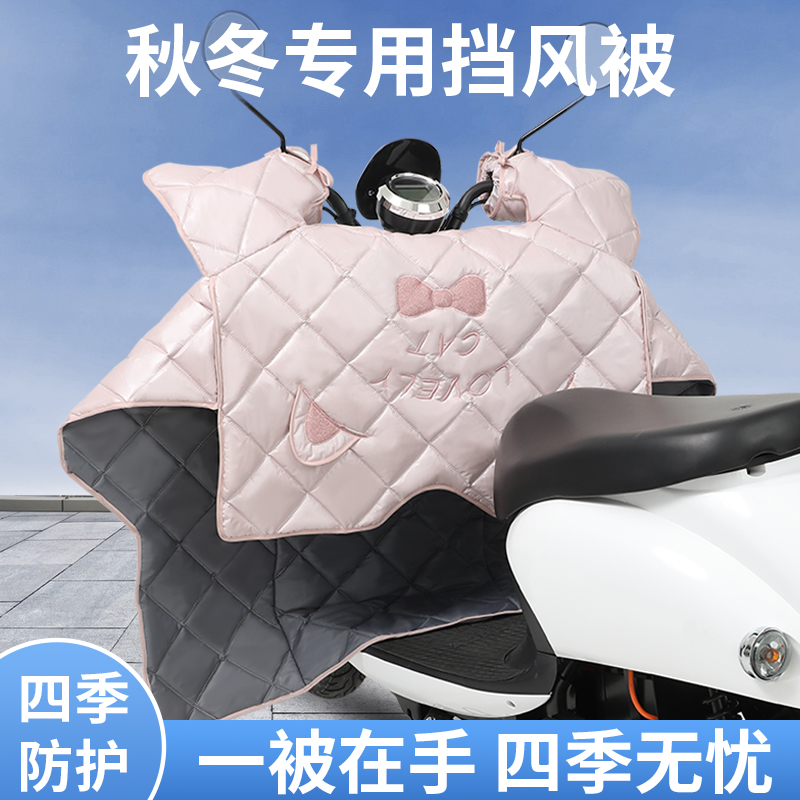 冬款专用电动车挡风被四季通用防风罩台铃摩托车防水挡雨冬季新款
