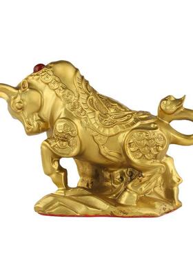 厂家铜牛摆件财运如虹铜牛福牛生肖牛家居铜器工艺品摆件