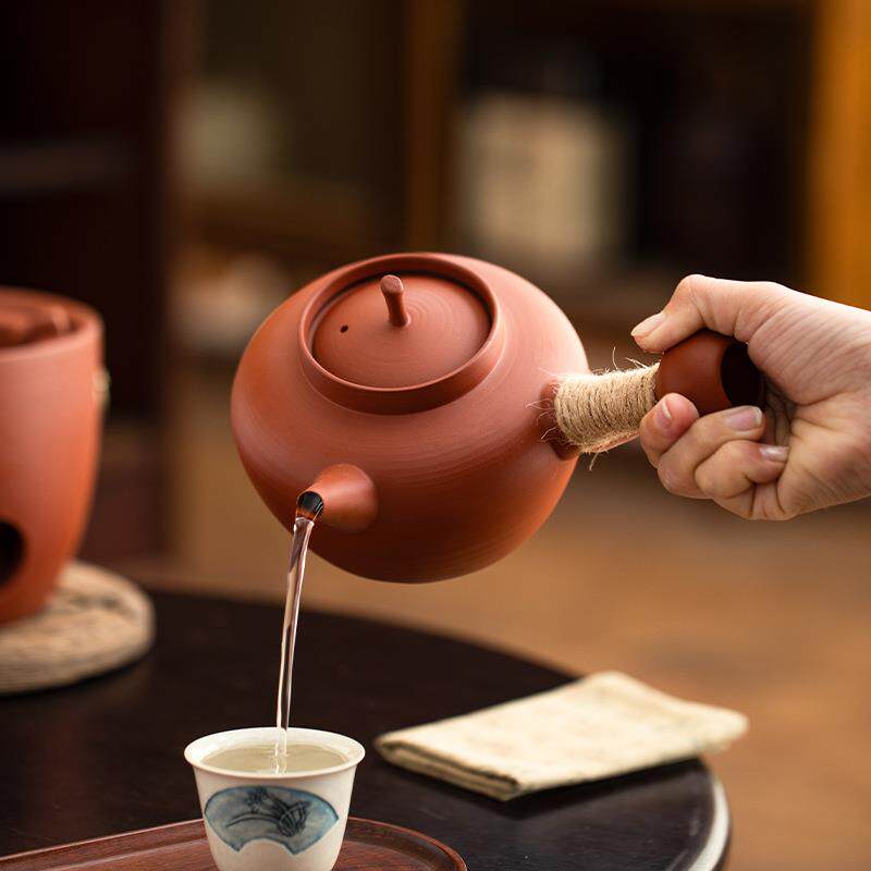 红泥铫壶炭炉茶户外围炉煮茶烤火炉套装砂铫初心火煮砂茶壶家用烧