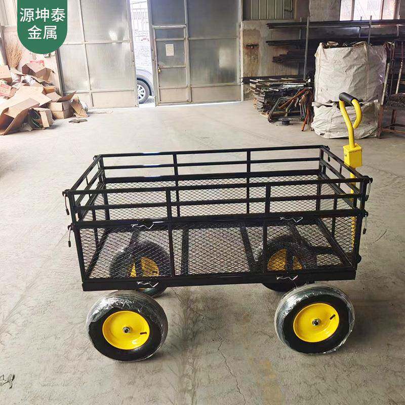 双层网车工黑具车网架护搬栏四339色轮手推车铁护网仓库拉货运拖