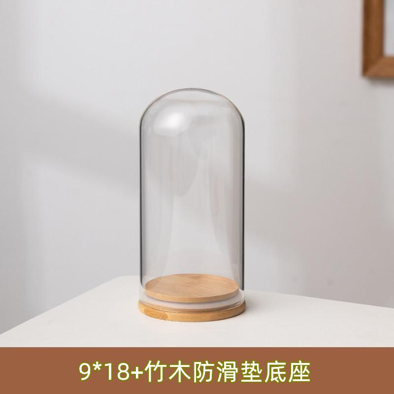 球形玻璃罩卡通装饰品玫瑰花束手工纪念摆设品干花珠宝摆件