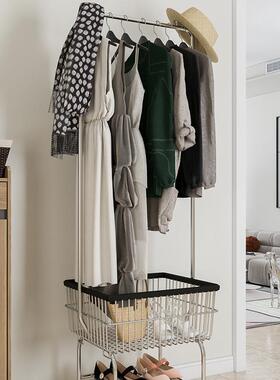 阳落ZDM家地晾架折叠室内晒衣架台卧室挂衣架子用衣简易单杆式衣