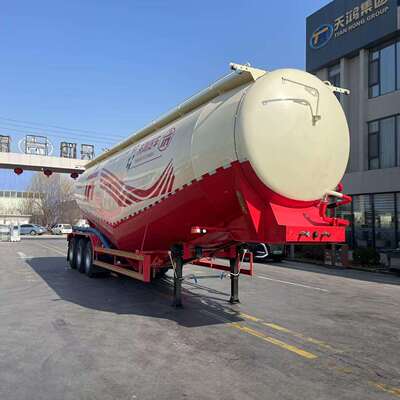出口粉煤灰车出口半挂车粉煤灰罐车3轴50吨灰罐车Tank Trailer