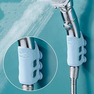 1pc Movable Shower Head Holder with Suction Cup Reusable Sil