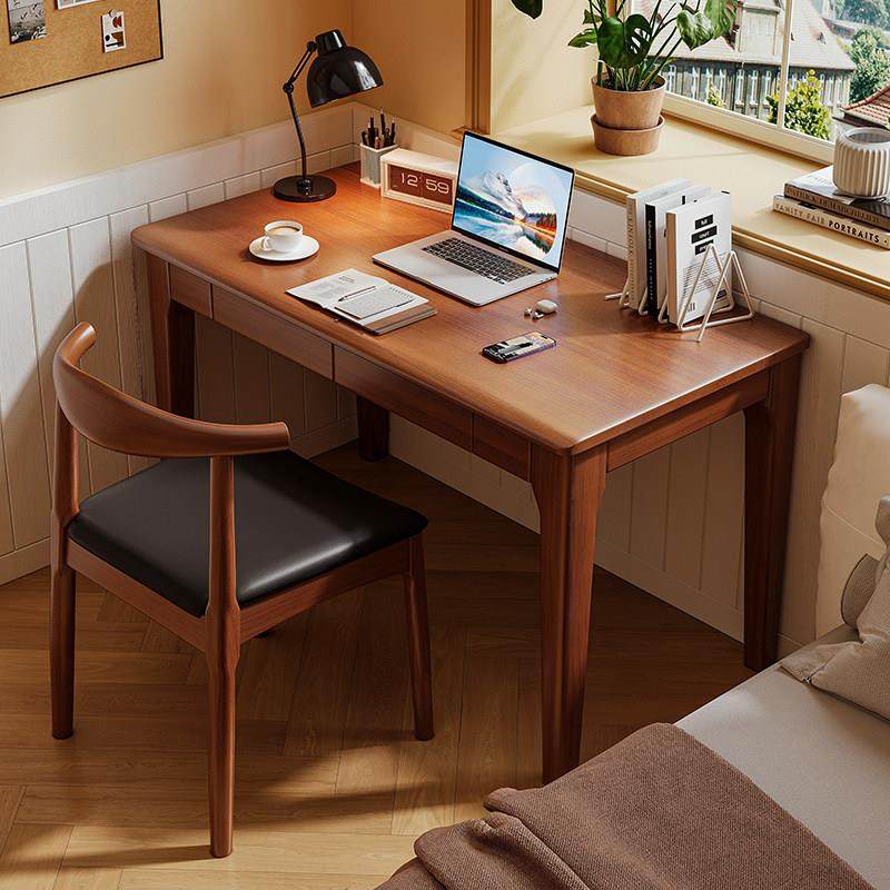 全实木窄书桌40/45宽办公桌家用电脑桌子卧室小户型学习书桌,住宅家具,电脑桌,淘宝优惠券,粉丝福利购,淘宝优惠卷
