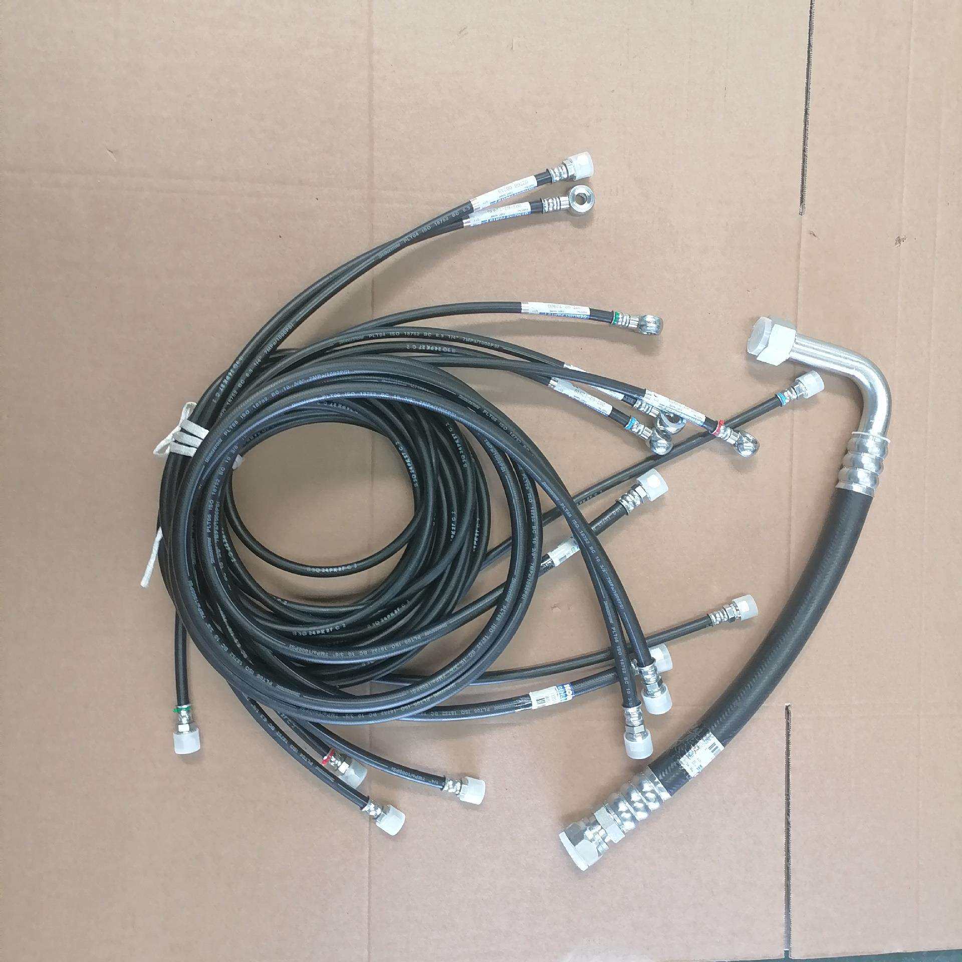 高压液压胶管总成钢丝编织胶软管液压胶管耐高温油管挖掘机高压管