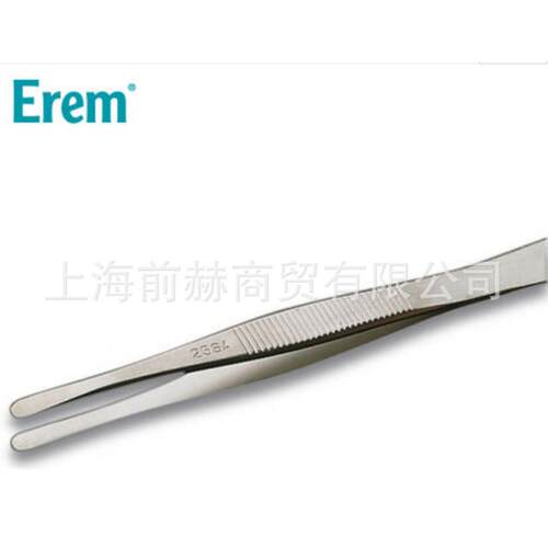 钢瑞士25SAErm镊子2SA扁平圆形e尖头1250mm不锈耐酸耐热镊子