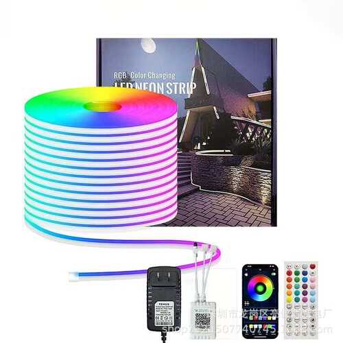 LED柔性 霓虹灯带5V低压改性硅胶RGB 6x12KTV招牌创意软灯条