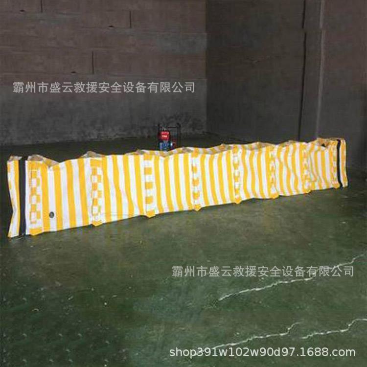 城市内涝移动折叠堵水墙满堤抢险快速挡水布墙施工便捷隔水帆布墙