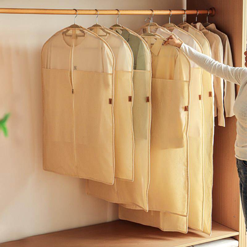 加厚棉布衣服防尘罩子家用衣柜挂衣罩大衣长款羽绒服防尘收纳挂袋,收纳整理,大衣/西服罩,淘宝优惠券,粉丝福利购,淘宝优惠卷