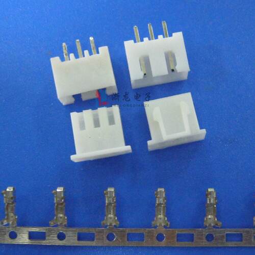 连接器XH-3A直针 XH2.54-3P针座 TJC3-3P插座 1000只