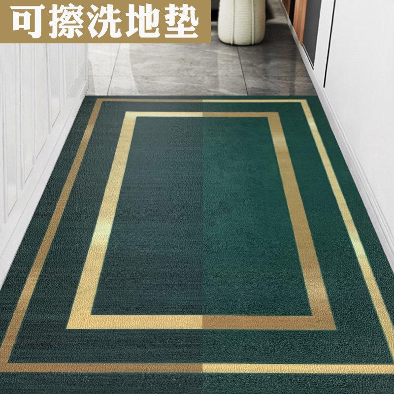 PVC 轻奢风入户门垫防滑地垫网红进门玄关地毯脚垫子可擦免洗防水