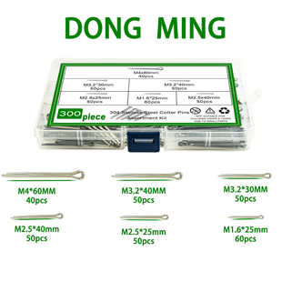 插销开口.销销 m1u销套装 发夹300pcs不锈钢盒装 卡6m4销304型