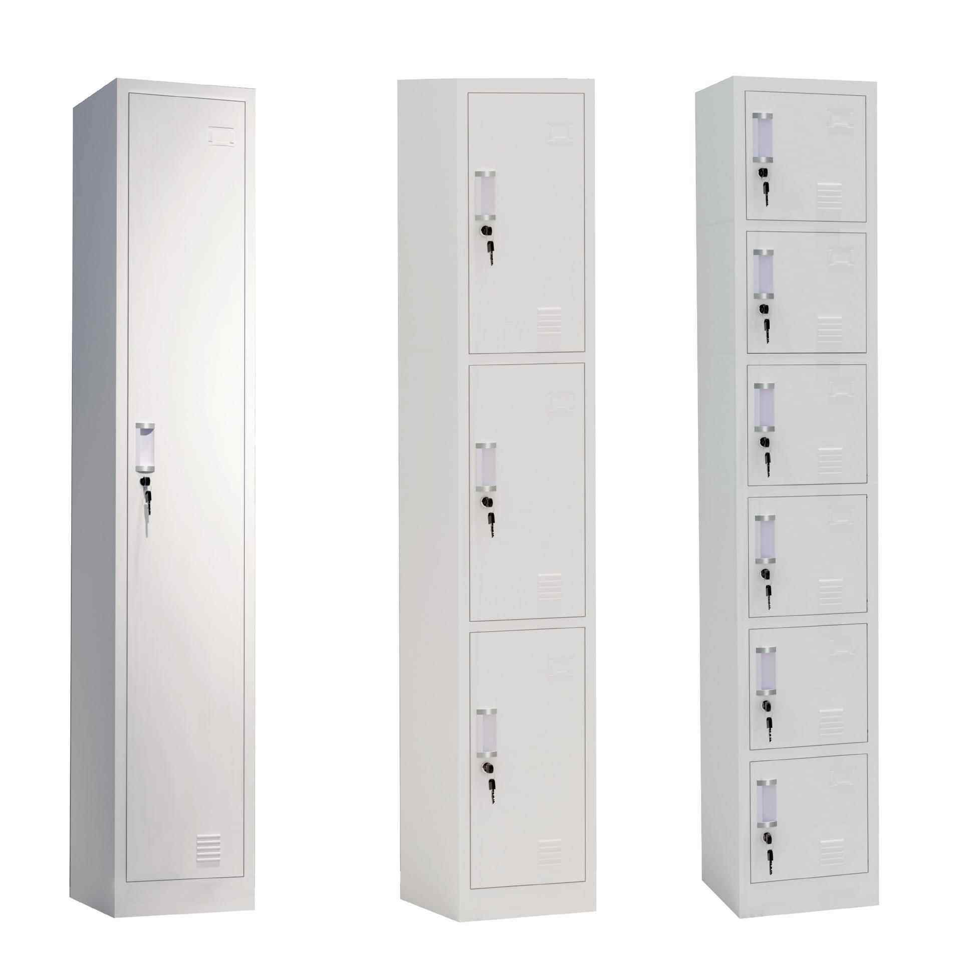 铁皮柜员工更衣柜储物文件柜宿舍健身房瑜伽游泳馆单门储物柜带锁