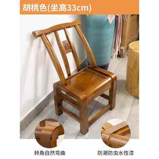 胡桃家色仿实木老式 正品 松木靠背子椅子家用成人农乐小古椅餐桌椅