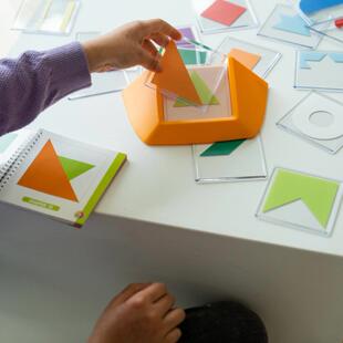 Skill Cognitive Building Puzzle Featuring Color Game Code