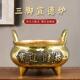 黄铜合金三足鼎炉香炉上香宣德炉家用室内供佛奉财神爷专用仙家