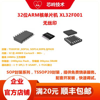 32位ARM M0+核单片机 XL32F001 多种封装 高性能 支持方案开发