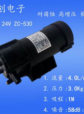 中创电子 24v530柴机油泵 塑料小水泵大流量自吸泵齿轮泵罐装泵