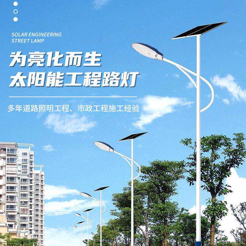 LED天新农村路灯5米6米7米工程照明乡村振兴扶贫光伏灯具