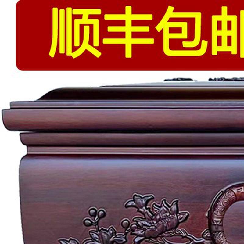 高档骨灰盒实木寿盒防潮盒男女款迁坟骨盔盒小棺材殡葬用品