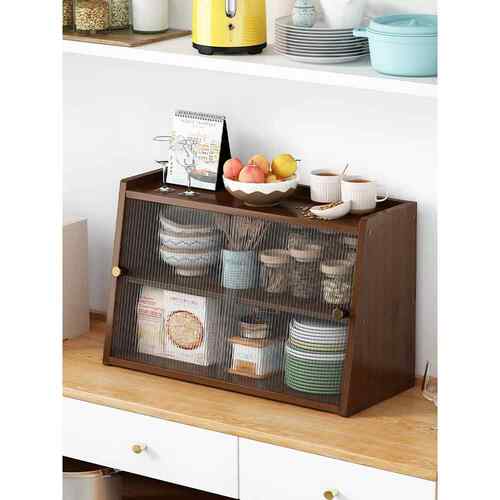 新款直销桌面收纳盒家用茶具展示柜厨房餐桌水杯子收纳置物架整理