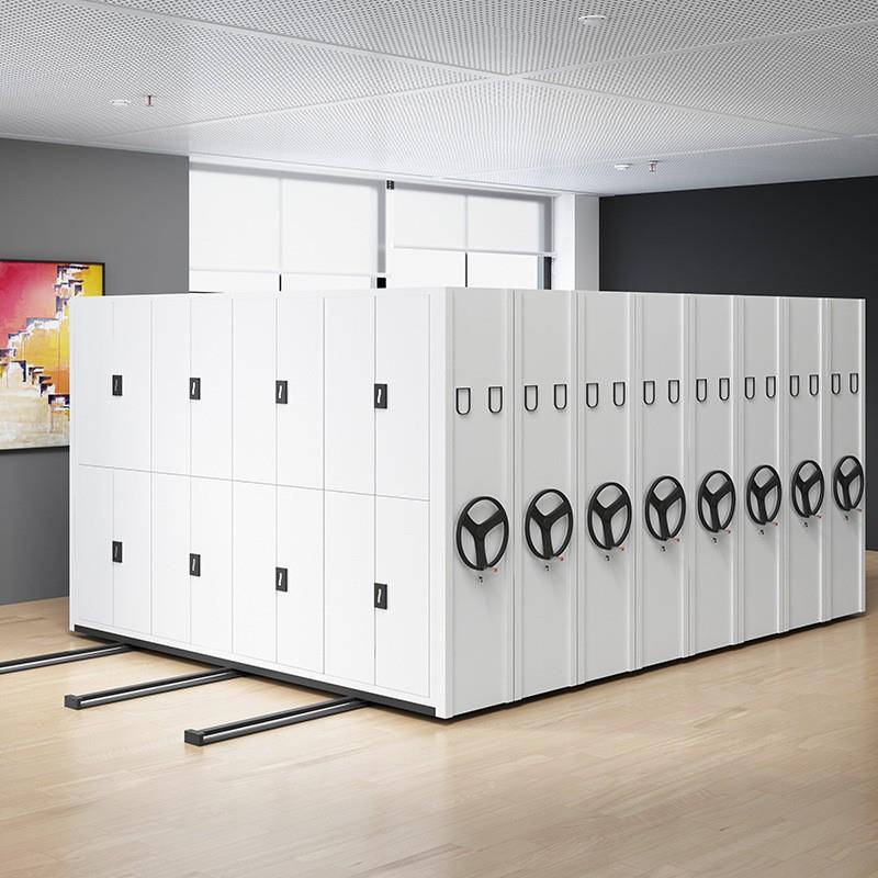 手摇电密架档案室动XYS-MJG-智能密集柜例档案柜移动资集料架凭证