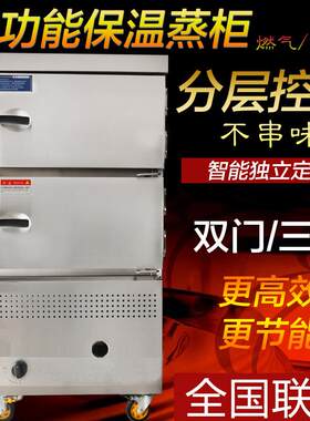 海鲜柜三智门商用电热蒸箱蒸炉分KFH层蒸菜饭椰子蒸柜蒸能自动炖