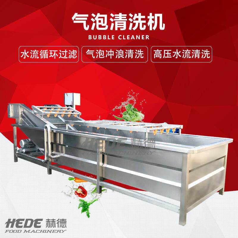 黄花菜气泡喷淋清洗机 银耳木耳气泡清洗机 苦菊菜清洗机